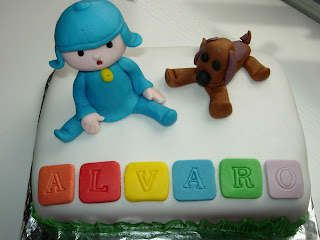 Tarta Pocoyo Fondant