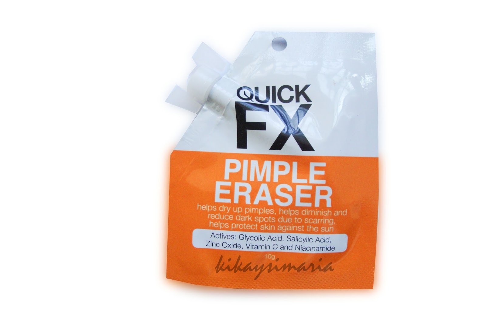 KIKAYSIMARIA PIMPLE REMOVER QUICK FX PIMPLE ERASER VS SAVE OUR SKIN