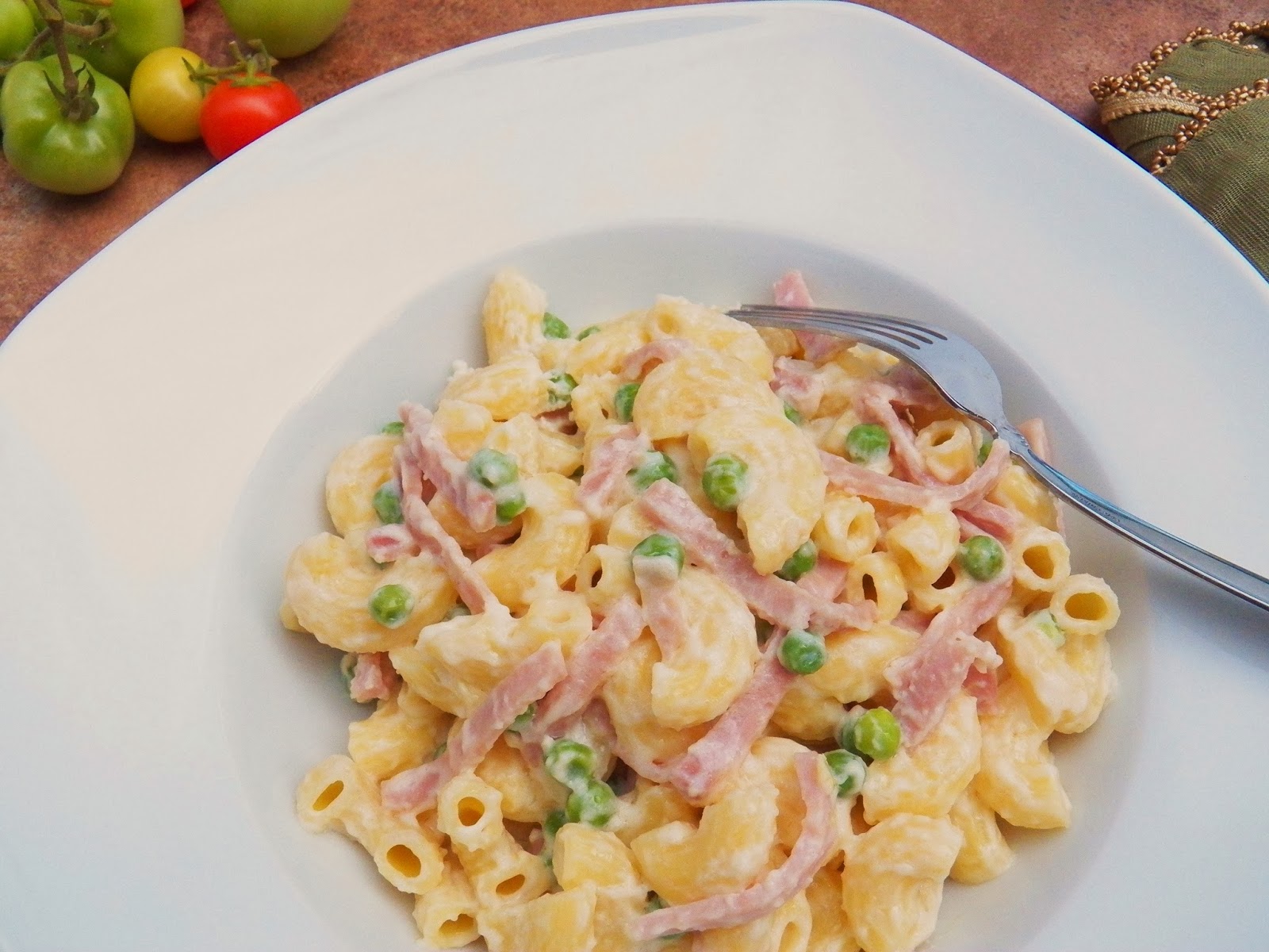 HAM AND PEAS MACARONI ALFREDO In Good Flavor Great Recipes Great