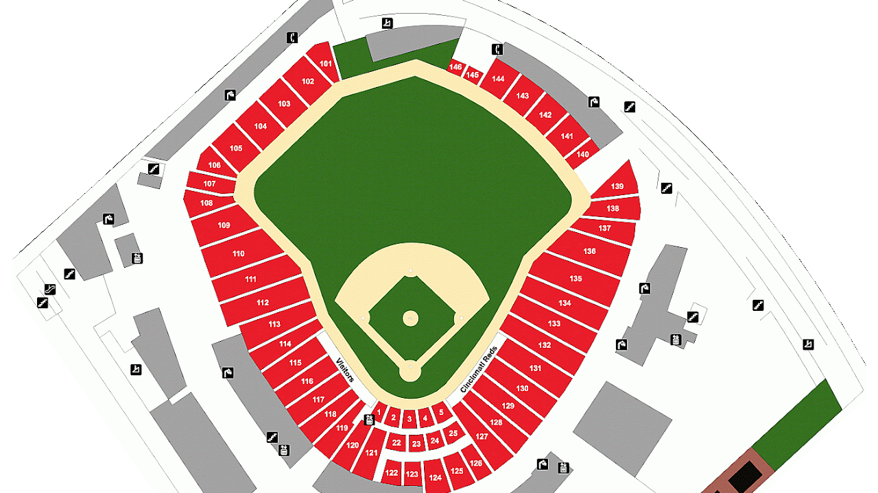 Great American Ballpark Seating Chart Rows Ball Choices