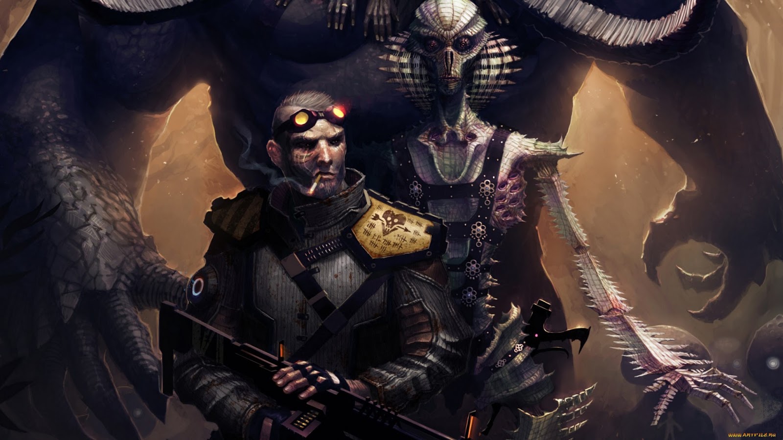 Smoking+Soldier+Aliens+Goggles+Sci+Fi+HD+Wallpaper+Backgrounds+Photo+Image+Picture.jpg
