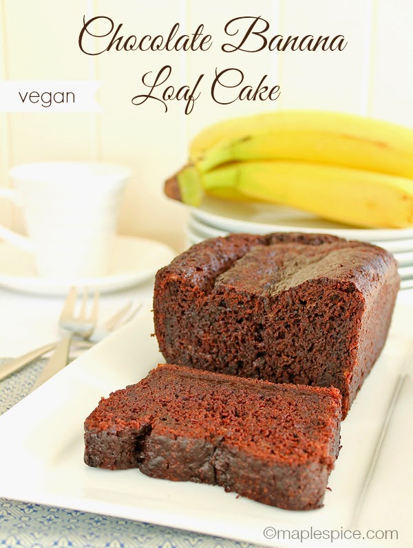 maple•spice Chocolate Banana Loaf Cake