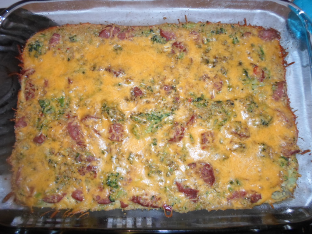 LittleBlueDress Turkey Sausage, Broccoli, Quinoa Casserole