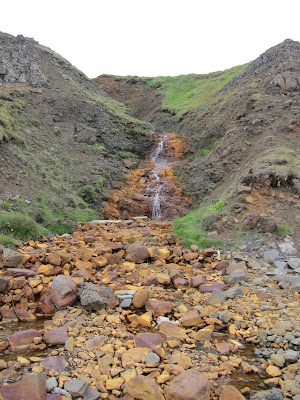 Waterfall behind Hvítserkur, Iceland