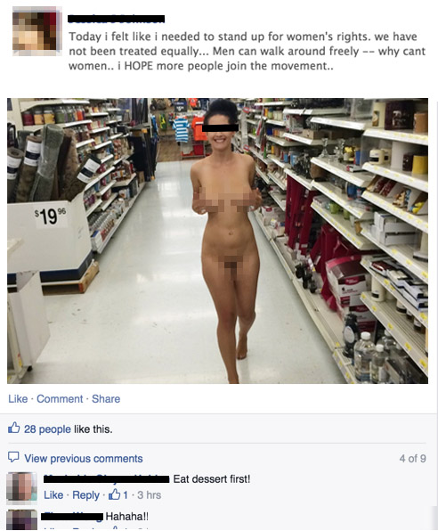 Naked People Of Walmart.