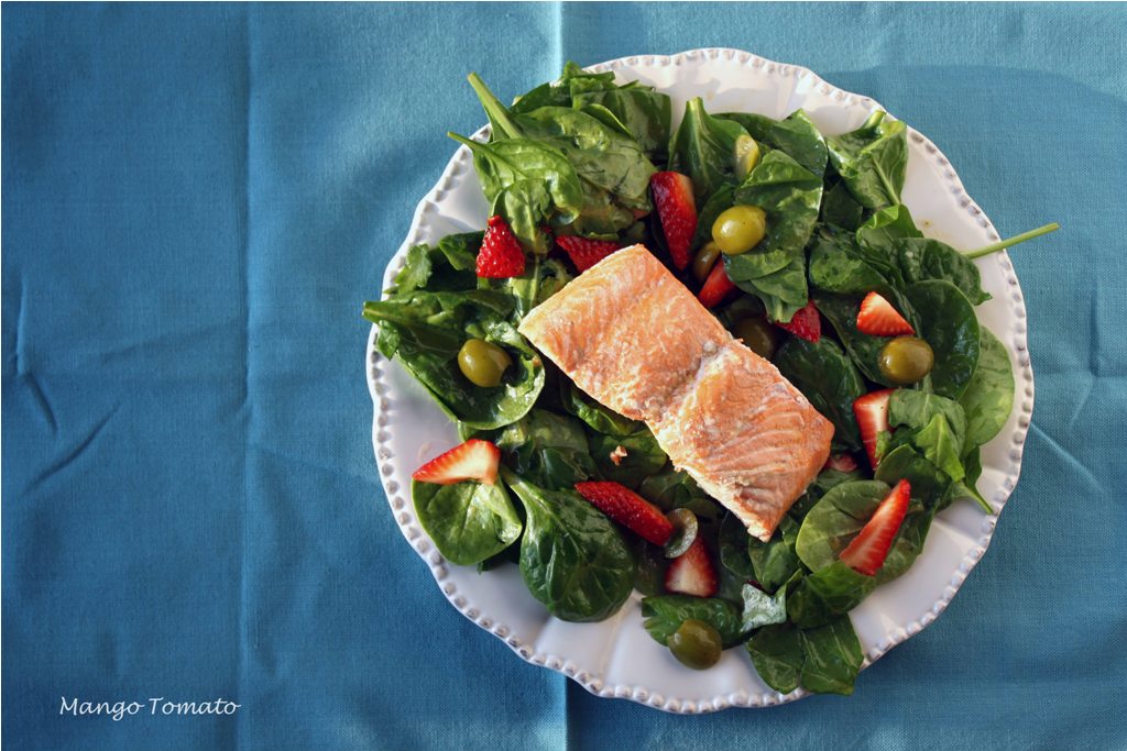 salmon and spinach