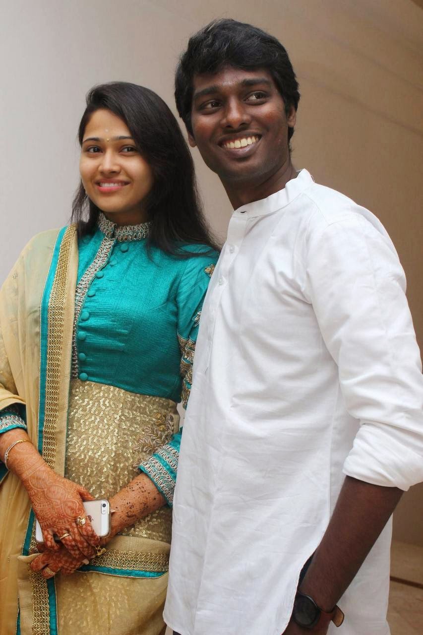 Actress Celebrities Photos: Tamil Film Director Atlee With Priya