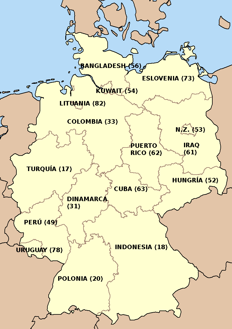 Mapa Alemania Con Nombres