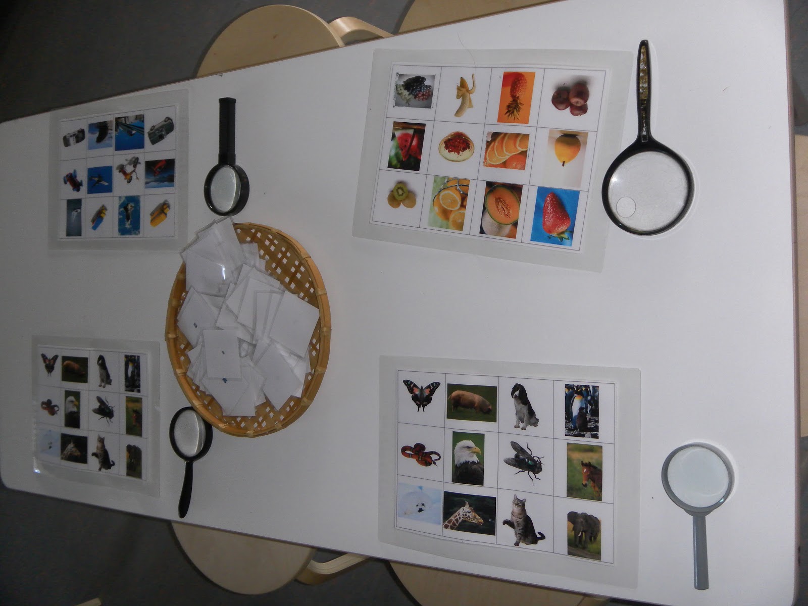 Magnifying glass fun! Just be! Early Childhood Education