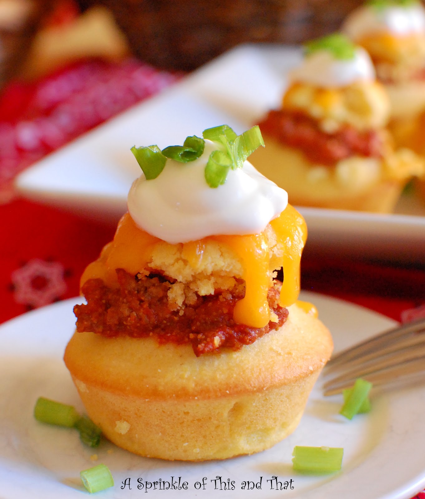 A Sprinkle of This and That Cornbread Chili Muffins