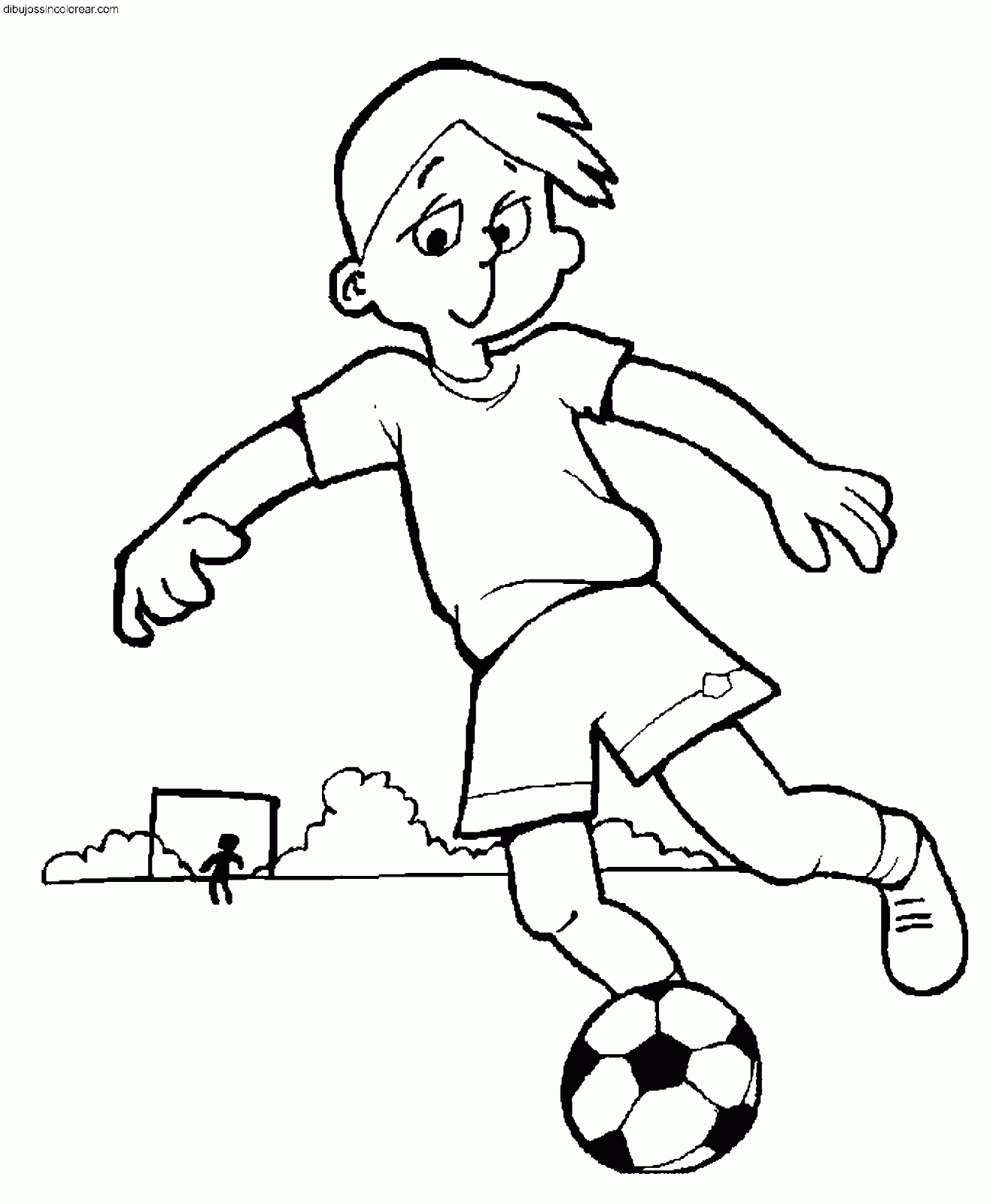 Dibujos Sin Colorear: Dibujos de Fútbol para Colorear