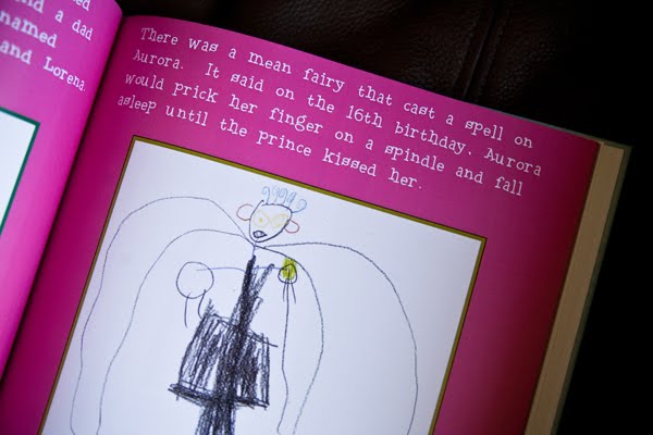 Preserve kids art in their own storybook