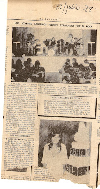 PRIMER NOTA PERIODISTICA DE LA PATADA - 1978 - DIARIO EL TIEMPO (AZUL)