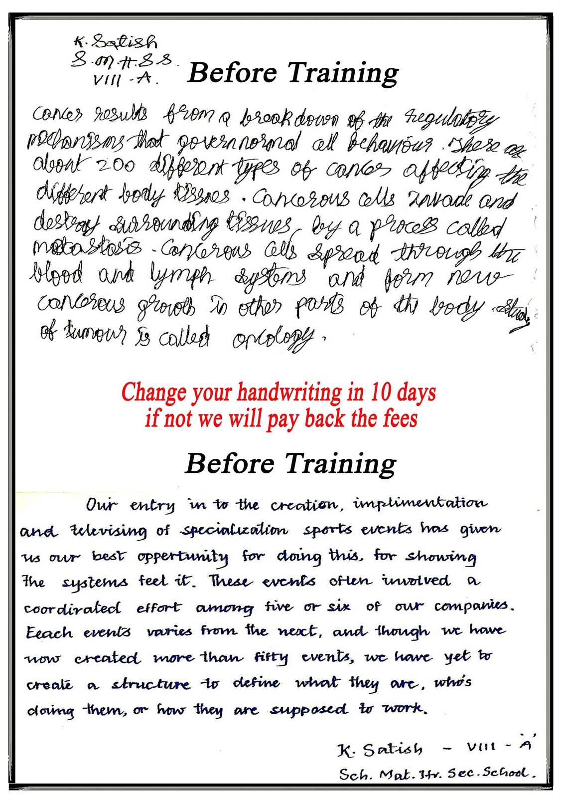 Fluent Handwriting Handwriting Samples