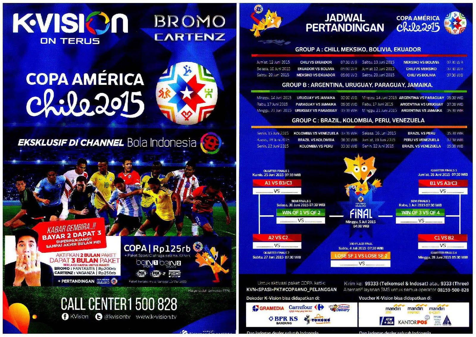 K-VISION ON TERUS : COPA AMERIKA CHILE 2015