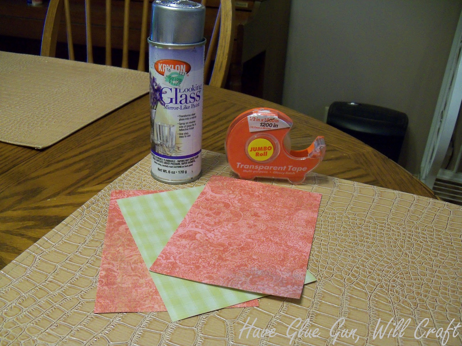 Have Glue Gun, Will Craft Faux Decorative Mirrors