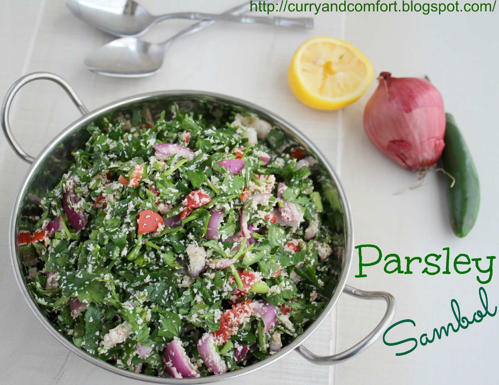 Kitchen Simmer Parsley Sambol (Salad)