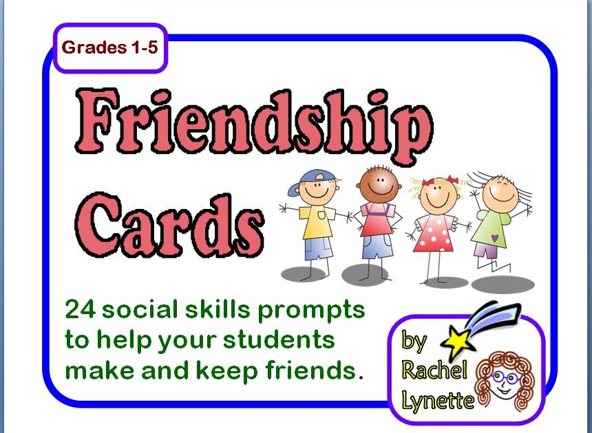 Friendship Social Skills Cards - Great for the Start of the Year!
