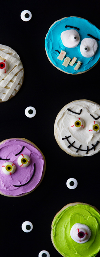 Halloween Monster Cookies via My Baking Addiction