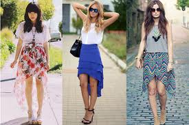 saia mais comprida atras