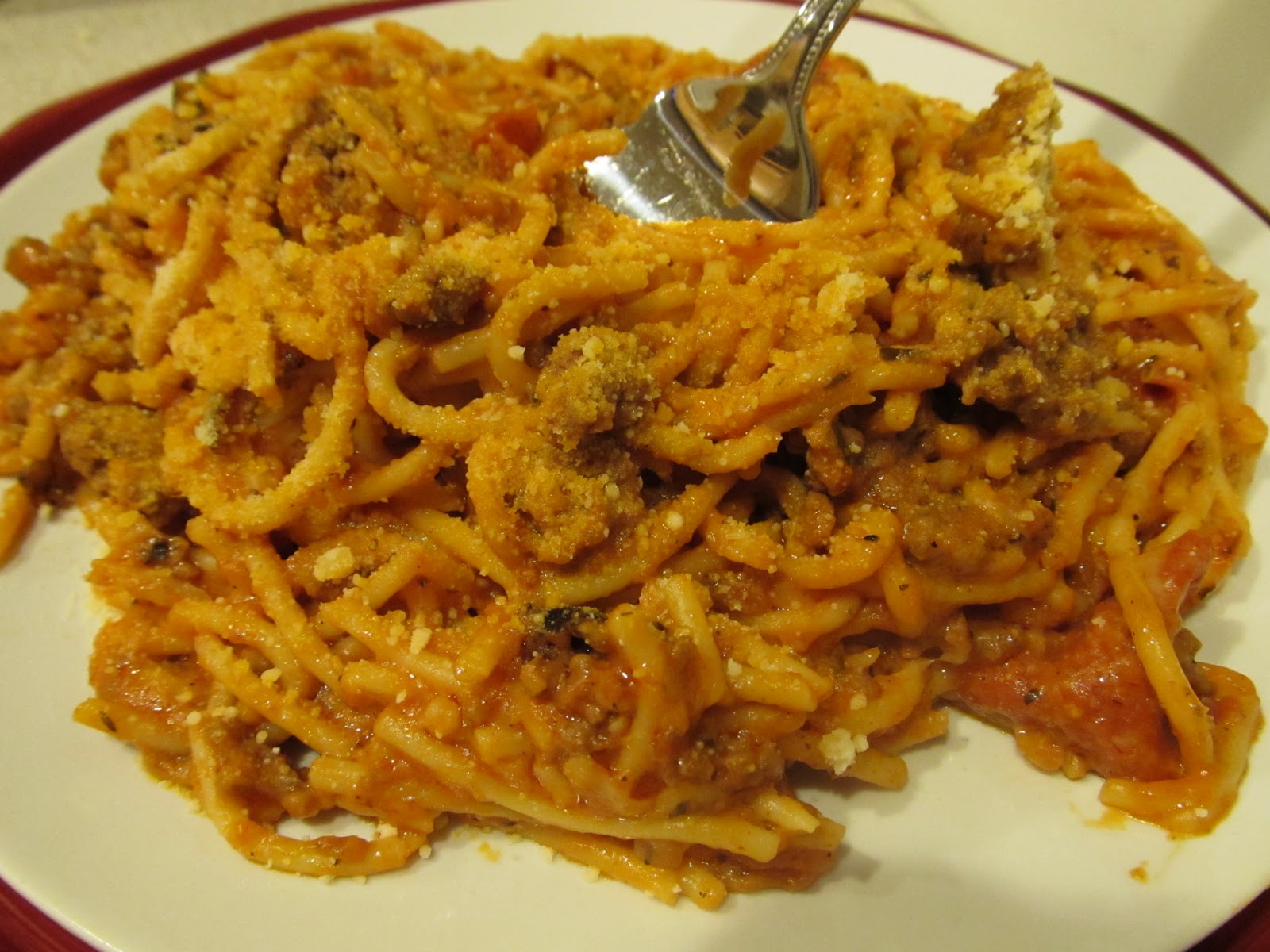 Fried Spaghetti Noodles