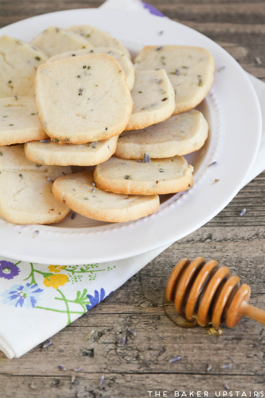 The Baker Upstairs Honey Lavender Shortbread Cookies
