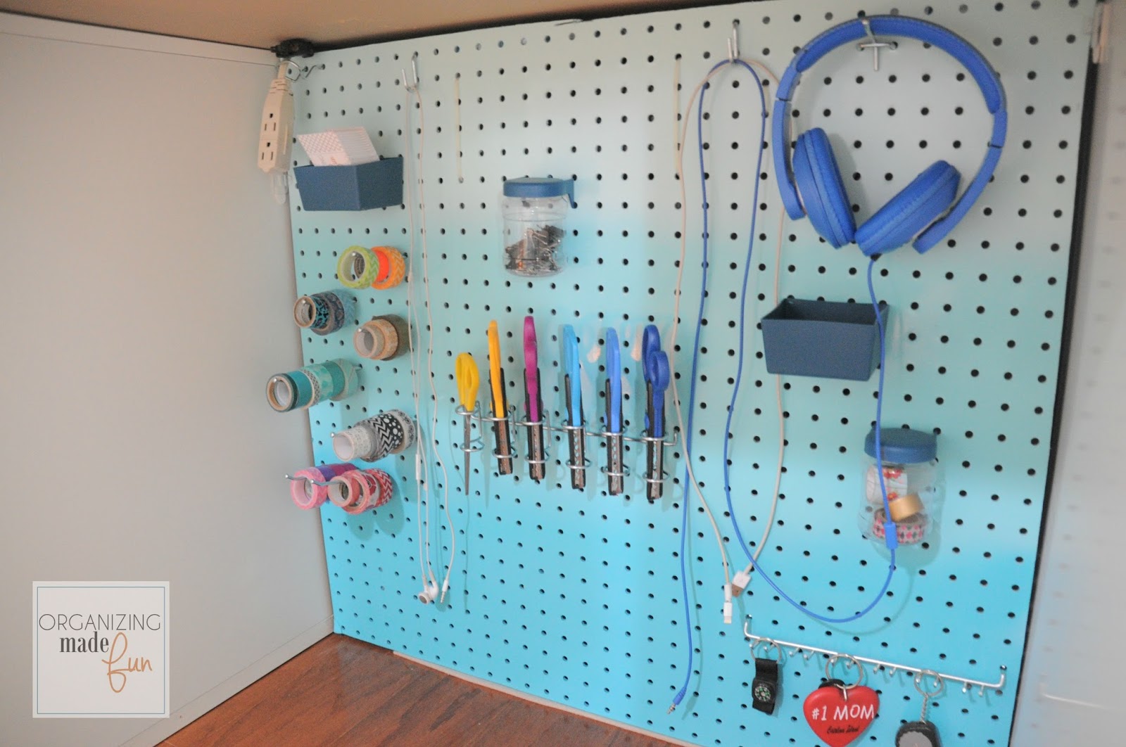 How to Hide Messy Cords with Pegboard Organizing Made Fun How to
