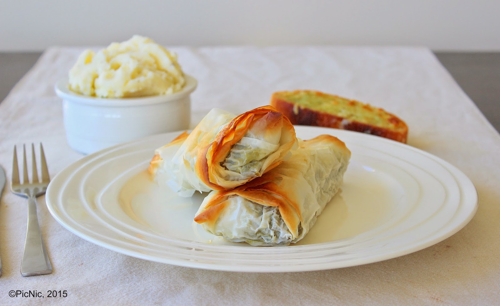 PicNic Chicken and Spinach Filo Parcels