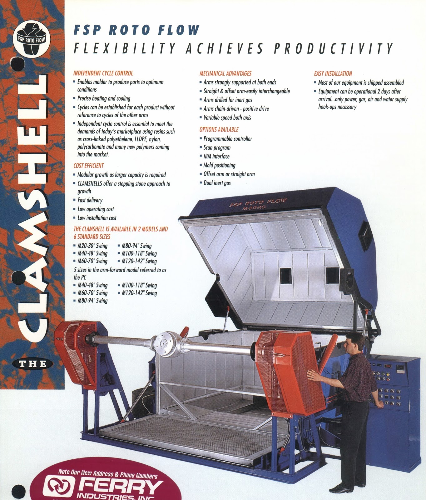 Used Rotational Moulding Machine Clam Shell Moulding Machine For Sale