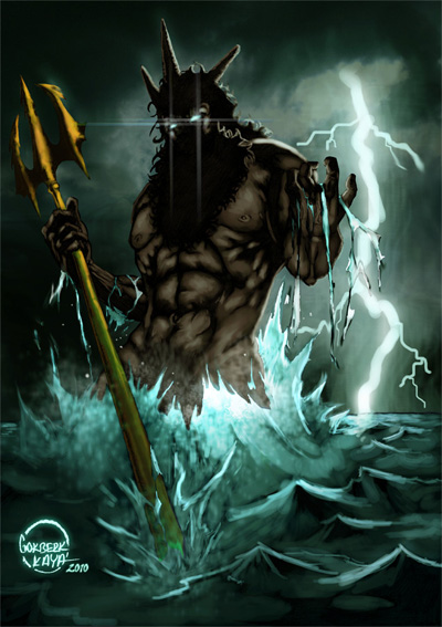 God Poseidon Image, Artwork and Illustration God Poseidon Image, Artwork and Illustration