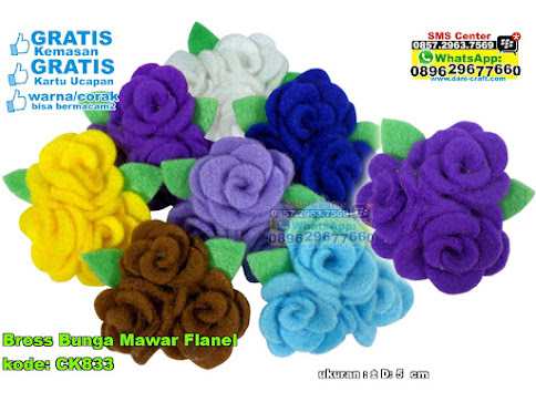 Bross Bunga Mawar Flanel Bross Bunga Mawar Flanel