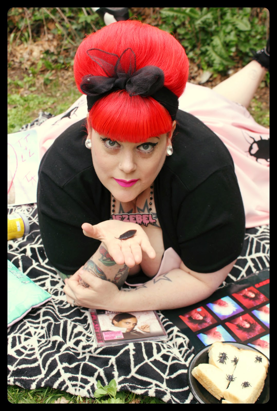 Fatshion Peepshow Candy Strike Plus Size Hairspray Roach Dress