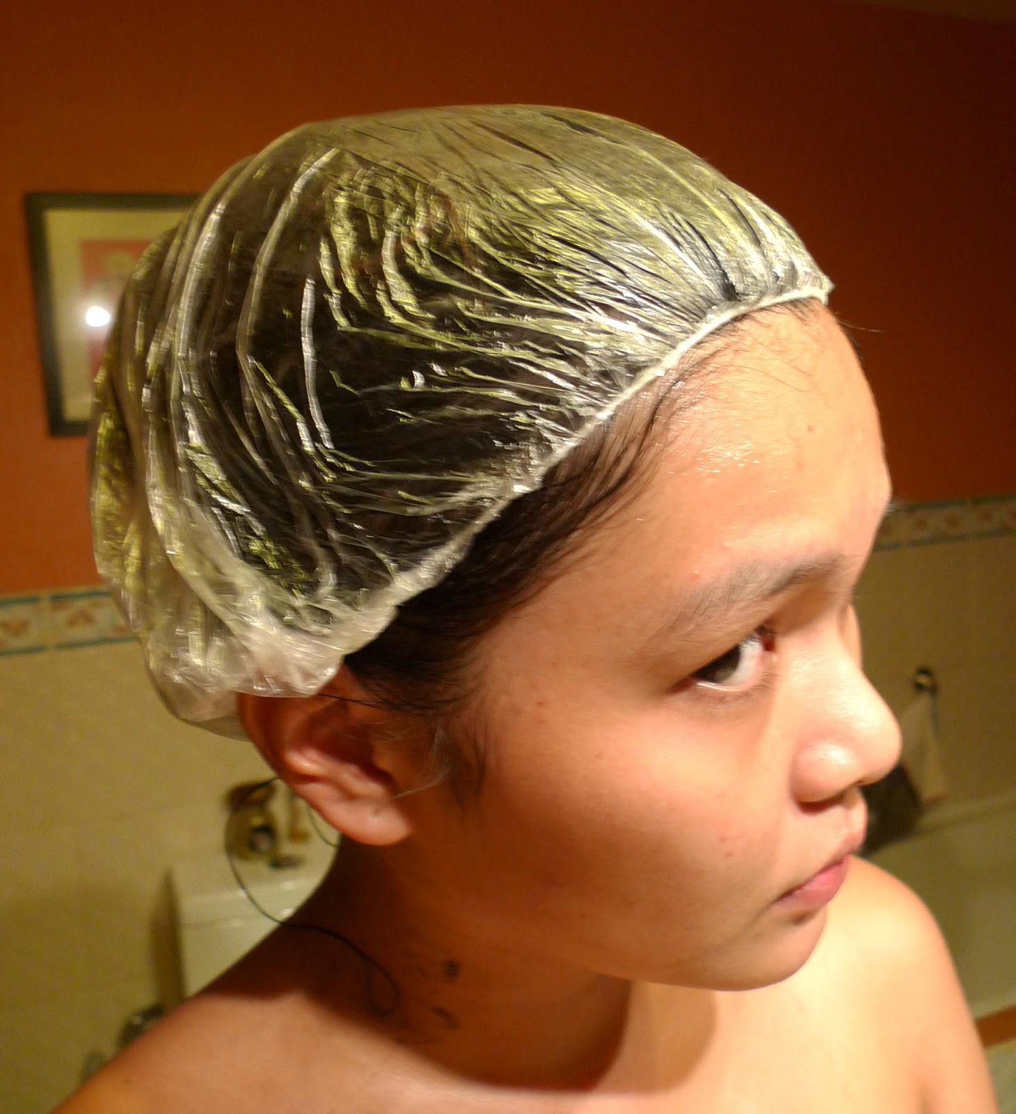 Hair syoss cap shower brown permanent coloration medium thoroughly optional solution step let Review: Syoss Hair Color Permanent Coloration in Medium Brown | The