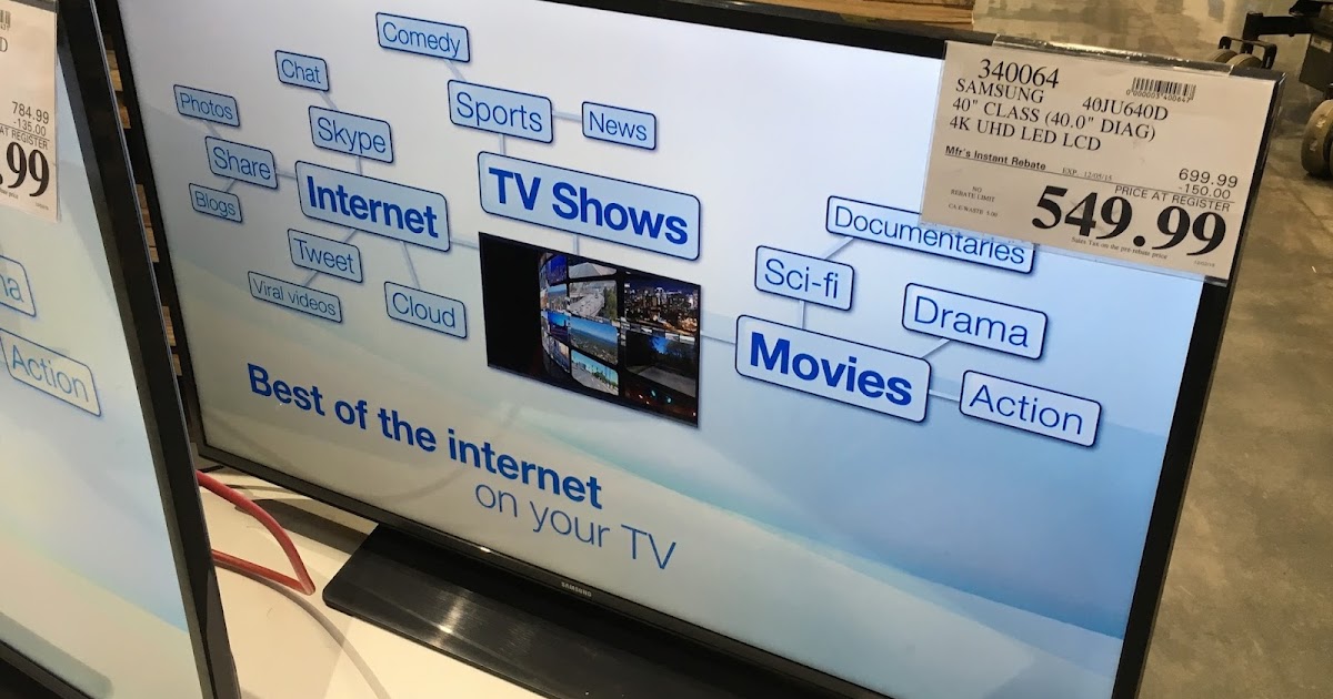 Samsung Un40ju640d 40 Uhd Led Lcd Tv Costco Weekender