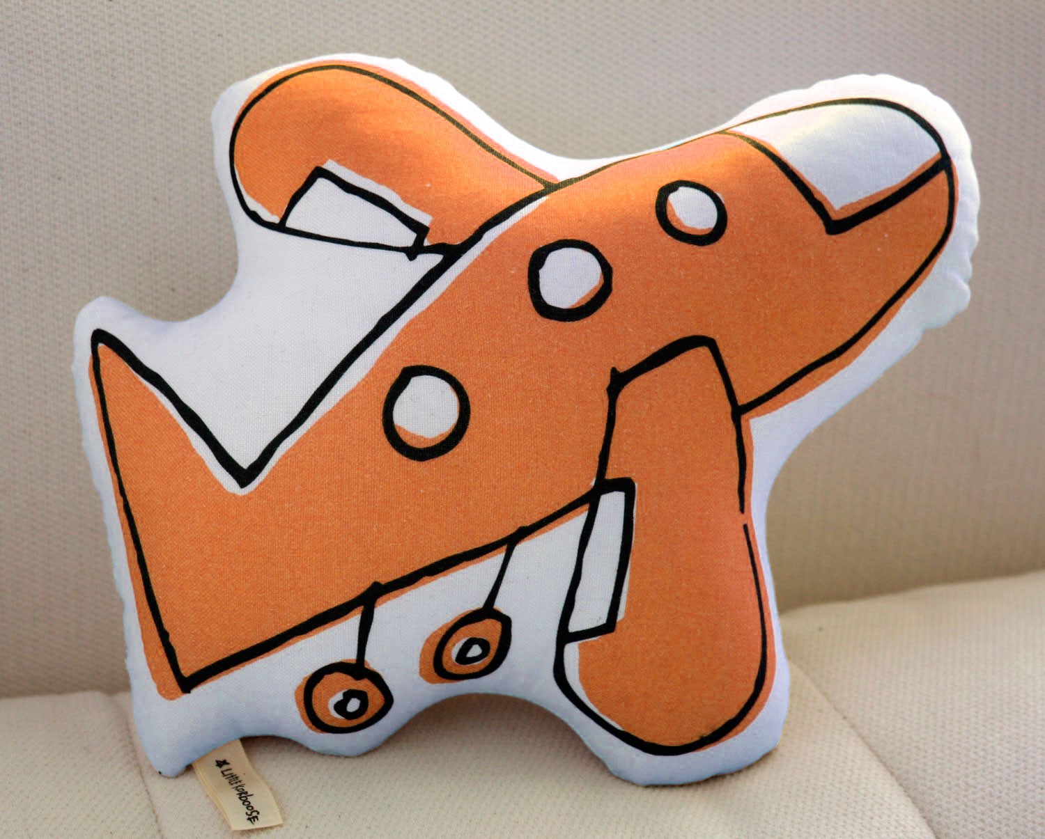 Mad for MidCentury Airplane Pillow for Travel Nursery
