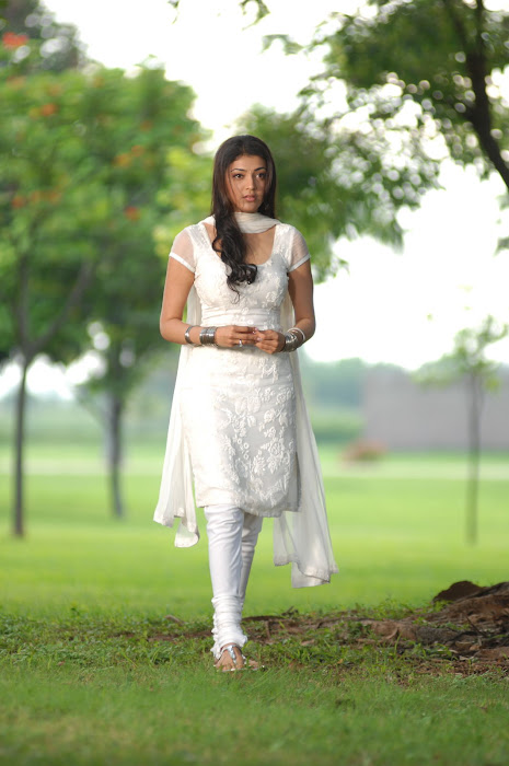 kajal agarwal in white salwar cute stills