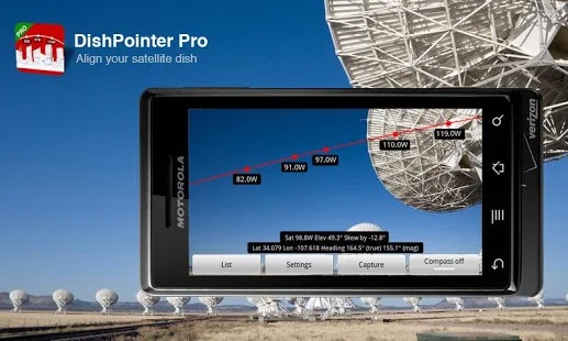 مراجعة تطبيق إرشاد تركيب الدش (لاقط القنوات) Dish Pointer AR Pro : سعر مبالغ فيه؟ | بحرية درويد