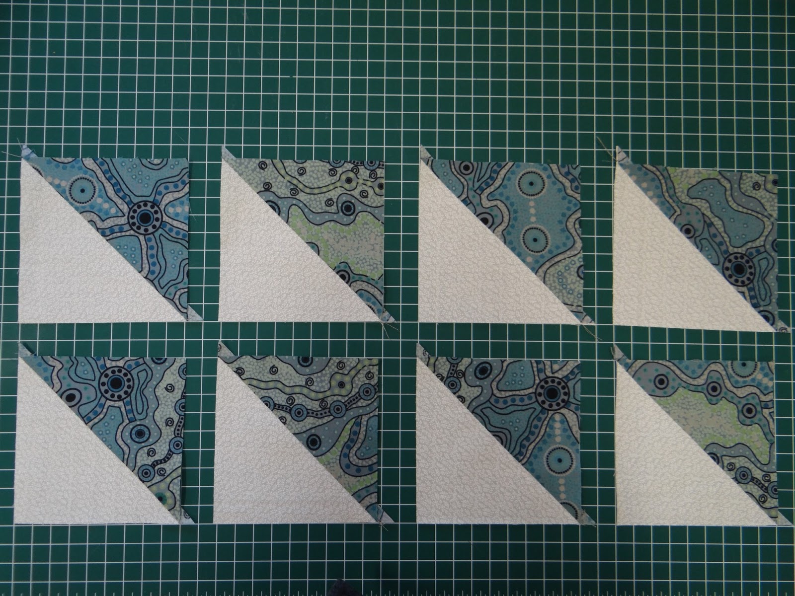 Cook Quilt Crochet Super Fast (8 at a time) Half Square Triangle Tutorial and Quilt