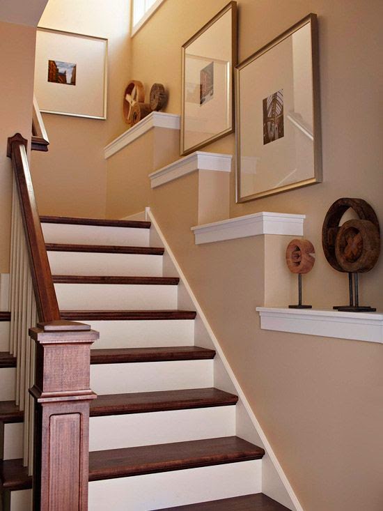 50 Creative Staircase Wall decorating ideas, art frames Stairs Designs