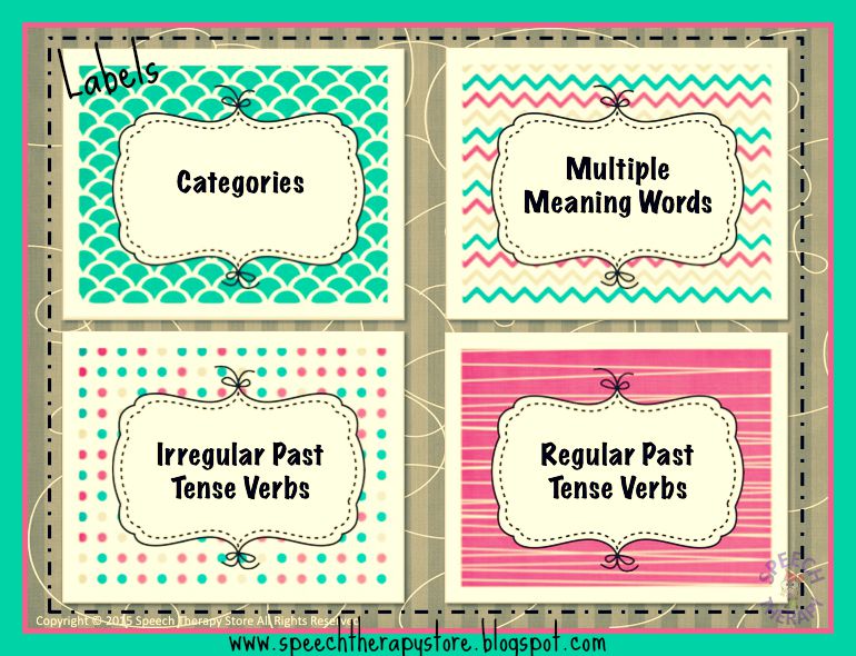 Speech Therapy How to Organize your Speech Therapy Closet