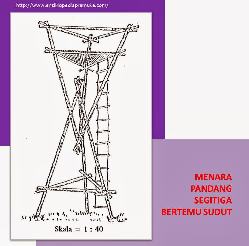 Ensiklopedia Pramuka Berkemah Alat Peraga Perkemahan Menara Pandang