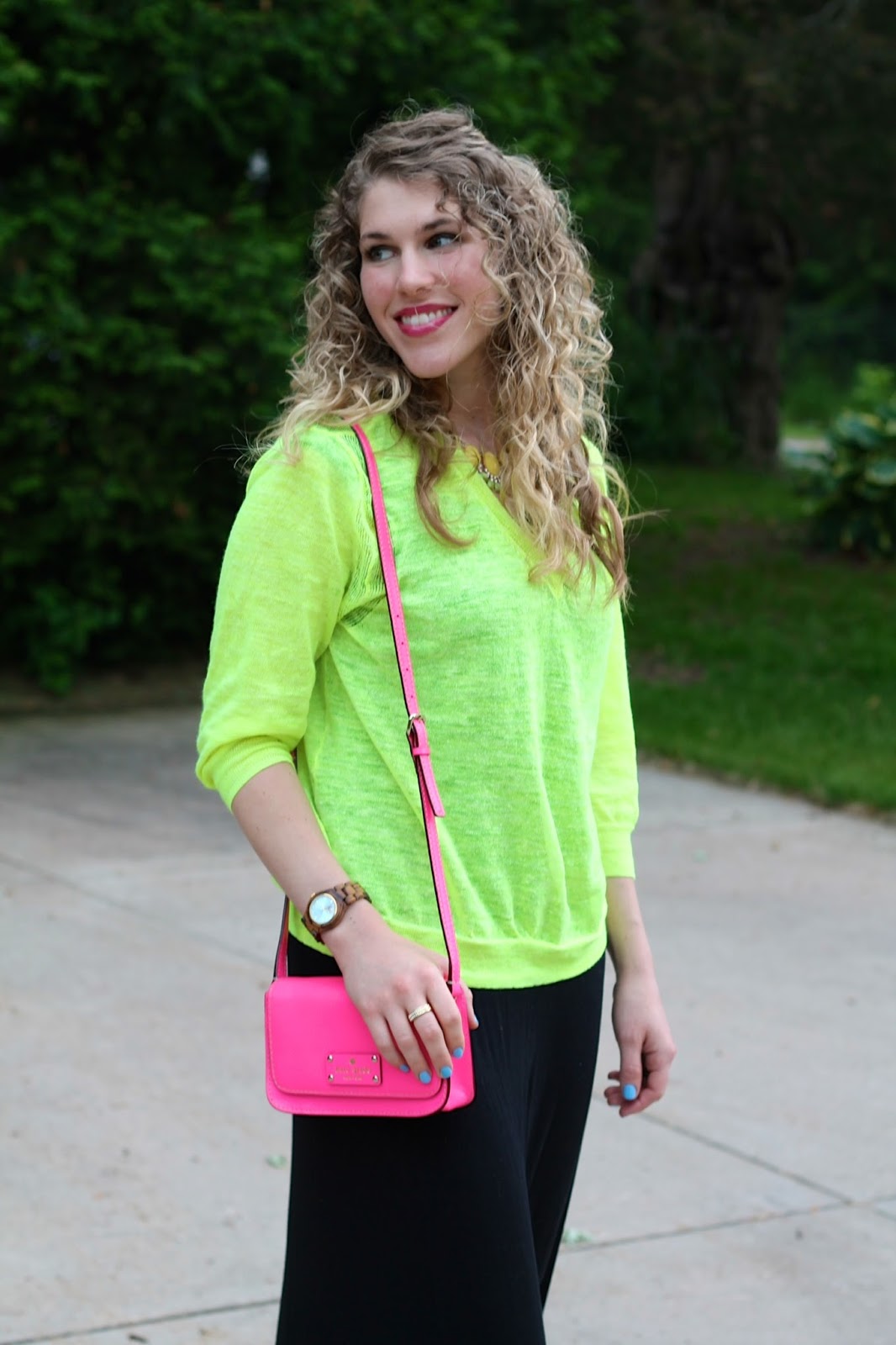 I do deClaire Black Maxi Dress and Neon