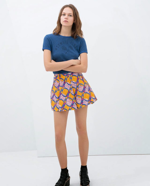 African print skirt 