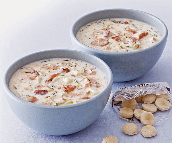 Hip Hostess Smoked Salmon and Leek Chowder