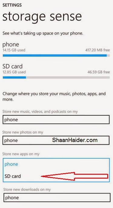 HOW TO  Install Apps and Games Directly to SD Card in Windows Phone 8.1 Using the Storage Sense