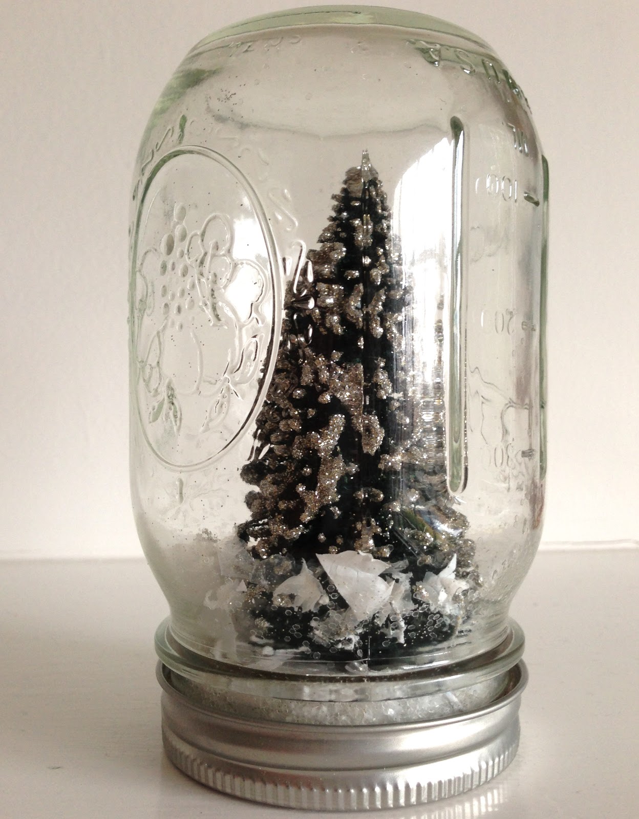 pink cupcake vintage: DIY: mason jar snow globe