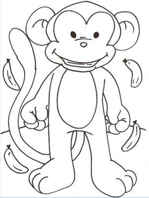 Macaco Para Colorir