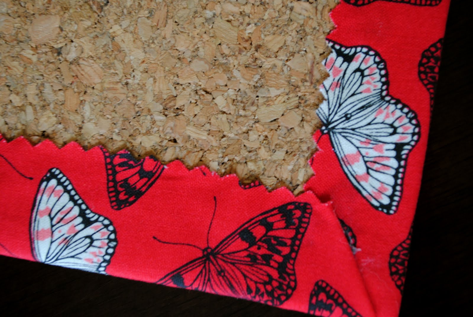 Alexandra's Joys Fabric cork board tutorial