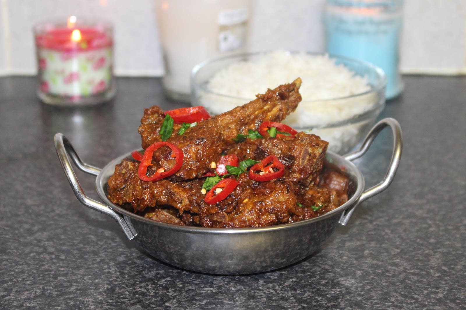 nosaibasfood ) Lamb chop curry Nosaiba style )