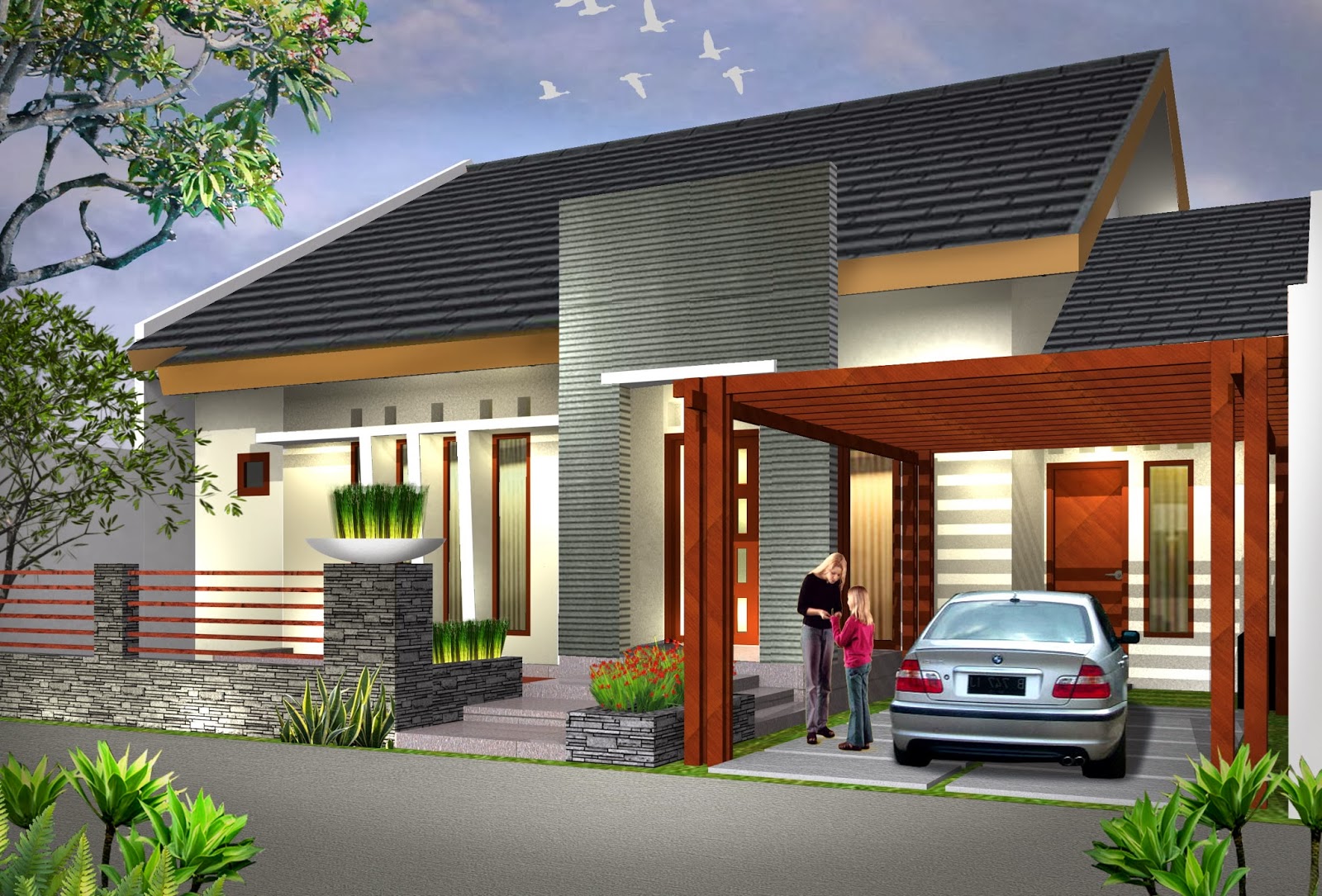 View Foto Desain Rumah Minimalis Modern PNG